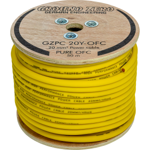 Ground Zero 20 mm² yellow OFC 50m (X-GZPC 20Y-OFC)