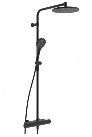 Oras Optima Style Lietus Dušas Sistēma Matēta Melna (7192NU-33)