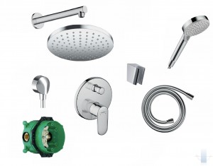 Hansgrohe Vernis Blend Dušas Komplekts 8in1 Hroms (KOMP-HANSG24)