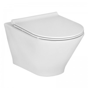 Roca Meridian Rimless Piekaramais WC Pods ar SC Vāku Balts (734h0n8000)