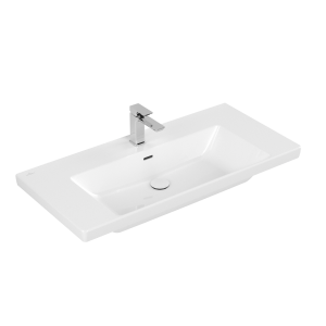 Villeroy&Boch Subway 3.0 Vanity Izlietne ar Pārplūdi 100x47,0x16,5cm White Alpin (4A70A5R1)