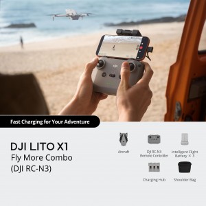 DJI Lito X1 Fly More Combo with DJI RC-N3