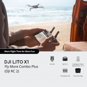 DJI Lito X1 Fly More Combo Plus with DJI RC 2