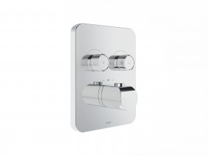 Ravak Flat FL 063.00 Concealed Thermostatic Tap with Diverter for R-box Chrome Gloss (X070747)