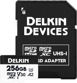 Delkin microSDXC Trail Cam Hyperspeed R195/W160 (V30) 256GB DMHSA2256