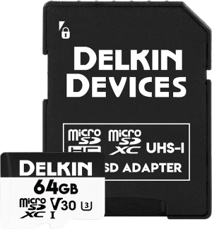 Delkin microSDXC Trail Cam Hyperspeed R100/W75 (V30) 64GB DDMSDAHS64GB