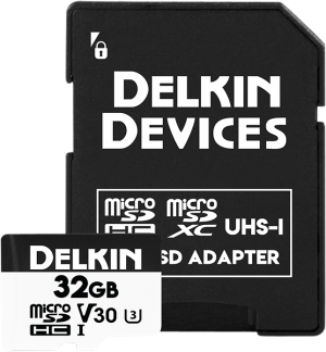 Delkin microSDHC Trail Cam Hyperspeed R100/W75 (V30) 32GB DDMSDAHS32GB
