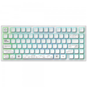 Dark Project ALU81A Terra Nova White, G3MS Moonstone Switch, US