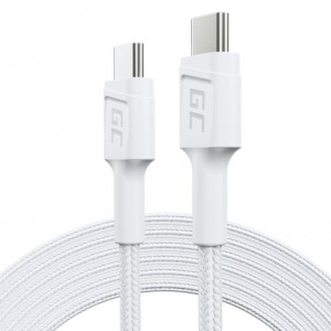 PowerStream USB-C to USB-C cable 2m, PD 60W, QC 3.0, white