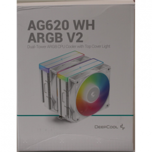SALE OUT. Deepcool AG620 ARGB V2 CPU Cooler, white | Deepcool CPU Cooler | AG620 ARGB | DAMAGED PACKAGING | Intel, AMD