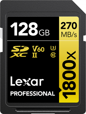 LEXAR Pro 1800x R270/W180 128GB SDXC U3 (V60) UHS-II