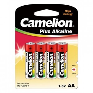 Camelion Plus Alkaline AA (LR06), 4-pack 1-pack maitinimo elementai