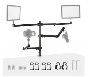 NEEWER DESKTOP LIVE BROADCAST STAND With 4 boom arms 10102160