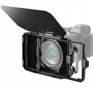 K&F Concept K&F Matte box kit:5pcs Adapter Rings(67/72/77/82/95mm)+2 pcs of 4*5.65 inch filter frame+Large Capac