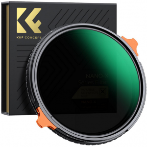 K&F Concept K&F 72MM ND4-ND64 (2-6 Stop) Variable ND Filter and CPL Circular Polarizing Filter 2 in 1 with 28 La