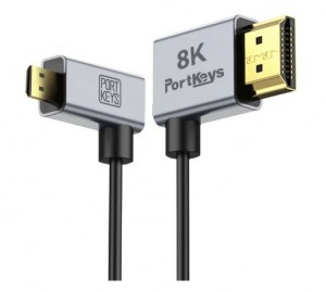 Portkeys 8K HDMI cable A to Micro HDMI D Combo Pack (1m + 0,3m)
