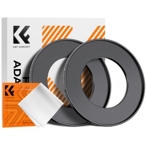 K&F Concept K&F Step Up Filter Ring 52-82mm*2pcs,+Vacuum Cleaning Cloth*1