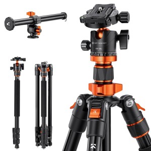 K&F Concept K&F 2m Overhead DSLR Tripod Compact Portable Vlog Tripod Monopod K234A7+BH-28L +Extension Arm