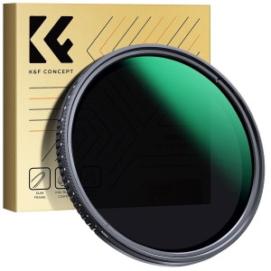 K&F Concept K&F 67MM ND2-ND400 Variable Filter (1-9 Stop), 24 Layers of Nano-coating, Nano-D Series
