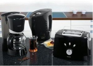 Bomann FS 1500 CB Drip coffee maker, electric kettle 1.7 L 2200 W, Toaster, Black