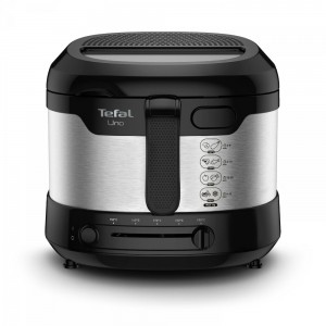 Tefal Uno FF215D fryer Single Stand-alone 1600 W Deep fryer Black, Stainless steel
