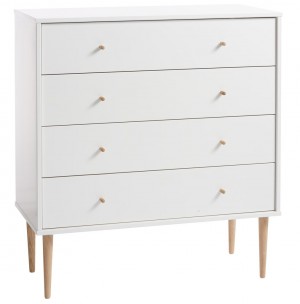 Jysk Chest of drawers IDOMLUND 4 drawers white/oak