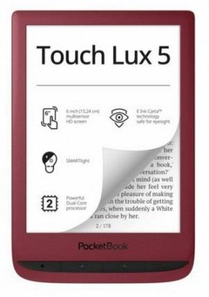 Pocketbook Touch Lux 5 e-book reader Touchscreen 8 GB Wi-Fi Red