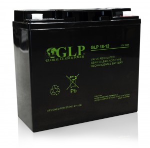 MPL GLP GLP 18-12 UPS battery Lead-acid accumulator VRLA AGM Maintenance-free 12 V 18 Ah Black