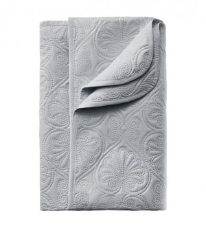 LEILA BEDSPREAD LIGHT GREY 220X200