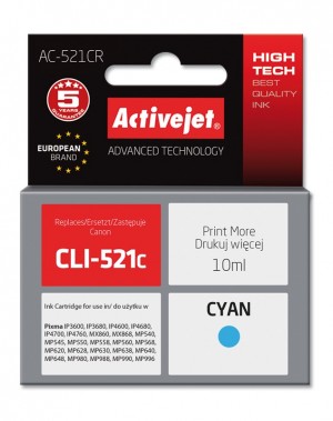 Activejet ink for Canon CLI-521C