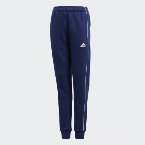 Adidas CORE 18 SWEAT Male Blue Cotton, Polyester