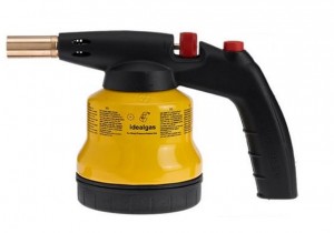 IDEALGAS SOLDERING TORCH. PIEZO CARTRIDGES+4 CARTRIDGES 1.9KW
