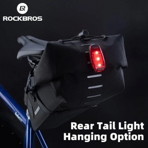 Rockbros 30130061001 3 L black waterproof bicycle saddle bag