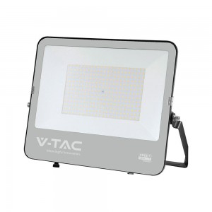 V-TAC 200W LED Floodlight CREE CHIP Black Body Grey Glass 4000K 135lm/W