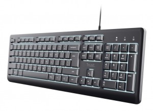 Trust Primo Beleuchtete keyboard Home/Office USB QWERTY US English Black