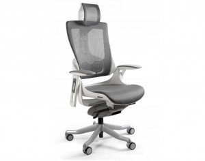 Wau 2 NW41 office chair, charcoal/white mesh