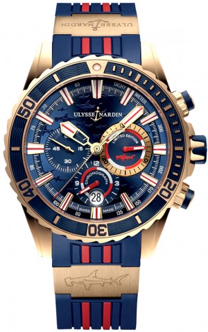 Ulysse Nardin Diver Chronograph Men's Watch 1502-151LE-3/93-HAMMER