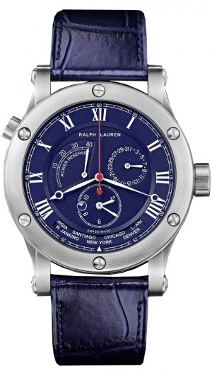 Ralph Lauren Sporting World Time 45mm Men's Watch RLR0210700