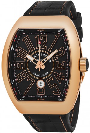 Franck Muller Vanguard Automatic Men's Watch 45SCGLDBLKGLD
