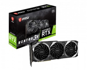 Graphics Card|MSI|NVIDIA GeForce RTX 3070|8 GB|256 bit|PCIE 4.0 16x|GDDR6|GPU 1755 MHz|3070VENTUS3X8GOCLHR