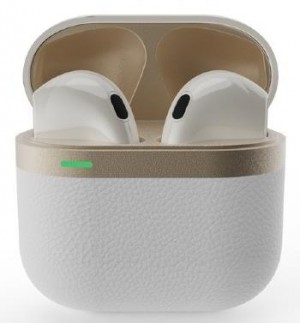 HEADSET BLUETOOTH/WHITE/GOLD TWS-02-W GEMBIRD