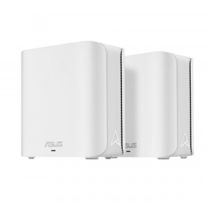Wireless Router|ASUS|ZenWiFi BD4 (2-pack EU+UK)|Product type Mesh system|Qtty 2 pc(s)|Wi-Fi band Dual-band (2.4 GHz / 5 GHz)|Wi-Fi 7 (802.11be)|Ethernet WAN Yes|2xEthernet LAN (RJ-45) ports|WLAN speed 2882 Mbit/s|Internal memory 512 MB|Flash memory 128 MB