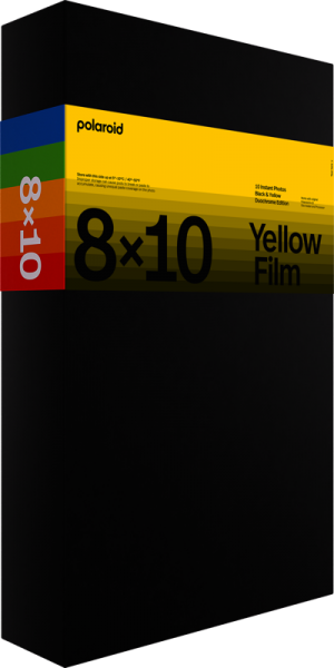 Polaroid DuoChrome film for 8x10 Black & yellow edition