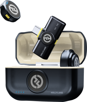 Hollyland Lark M2 USB-C - Wireless Lavalier Microphone with USB-CPlug (Duo,Shine Charcoal)