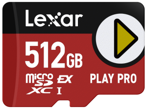 Lexar microSD Express I PLAY Pro Express 7.1, R900/W600 C10 U3 (UHS-I) 512GB