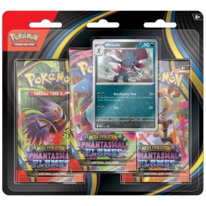 Pokemon TCG: Mega Evolution - Phantasmal Flames - 3-Pack Blister Weavile