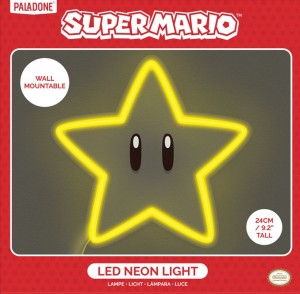 Super Mario Super Star Neon Lamp (wall-mounted) | 24 cm