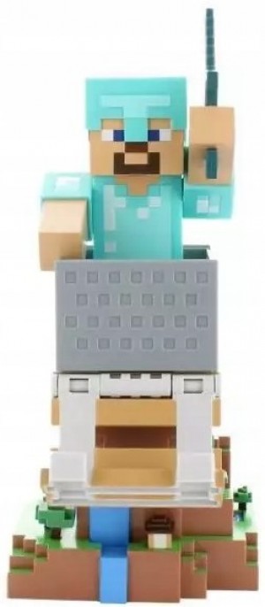 Minecraft - Steve in Diamond Armor Cable Guy Stand