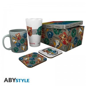Harry Potter gift set: mug, glass, 2 x coasters - Stand Together