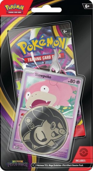 Pokemon TCG: Mega Evolution - Pitch Black - Checklane Pack Blister (Slowpoke)
